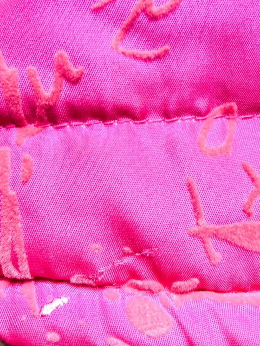 Desigual  'Hume' Ombre Quilted Puffer Coat Kids Girls 13/14 Velvet Flocked Belt
